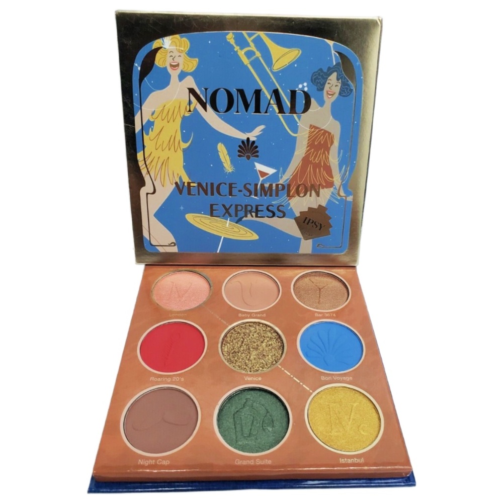 NOMAD Venice-Simplon Express Carry-On Eyeshadow Palette Matte Shimmer NEW